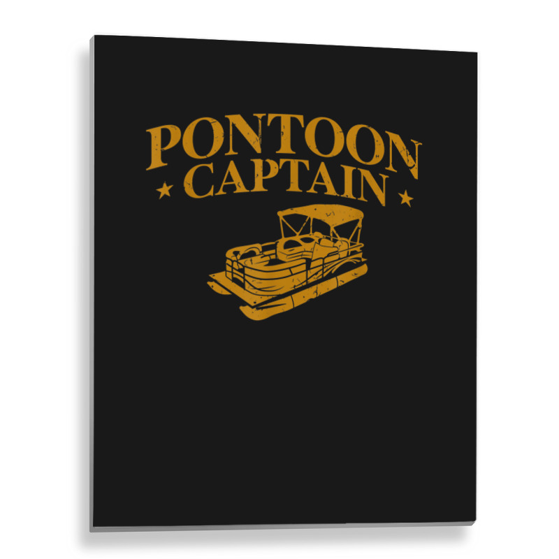 Pontoon Boat Captain Lake Lover Pontoon Captain Metal Print Vertical | Artistshot