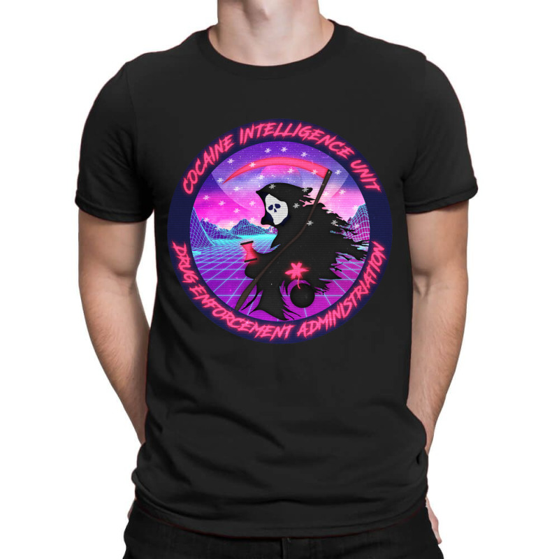 Vaporwave Chapo Trap House Cocaine Intelligence Unit T-shirt | Artistshot