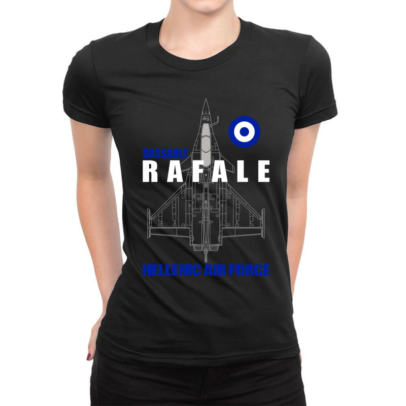 Dassault Rafale Hellenic Air Force Ladies Fitted T-Shirt by cm-arts | Artistshot