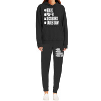 Rock Paper Scissors Table Saw Funny Carpenter Hoodie & Jogger Set | Artistshot