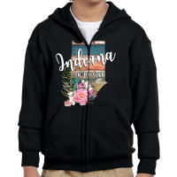 Indiana In My Soul Youth Zipper Hoodie | Artistshot