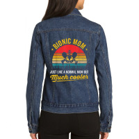 Bionic Mom Hip Joint Replacement Surgery Survivor Recovery Ladies Denim Jacket | Artistshot