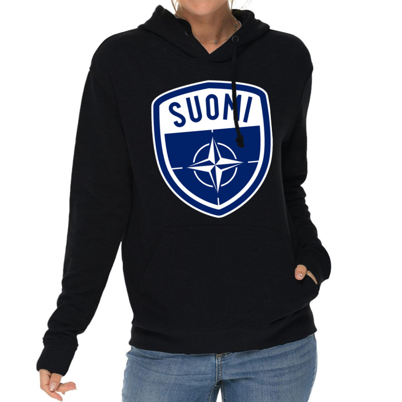 Nato Otan Suomi Finalnd Badge Lightweight Hoodie by cm-arts | Artistshot