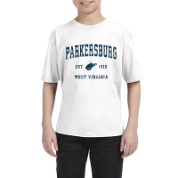 Parkersburg West Virginia Wv Vintage Sports Navy Print Sweatshirt Youth Tee | Artistshot