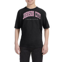 Johnson City Tennessee Tn Varsity Style Pink Text Premium T Shirt Youth Tee | Artistshot