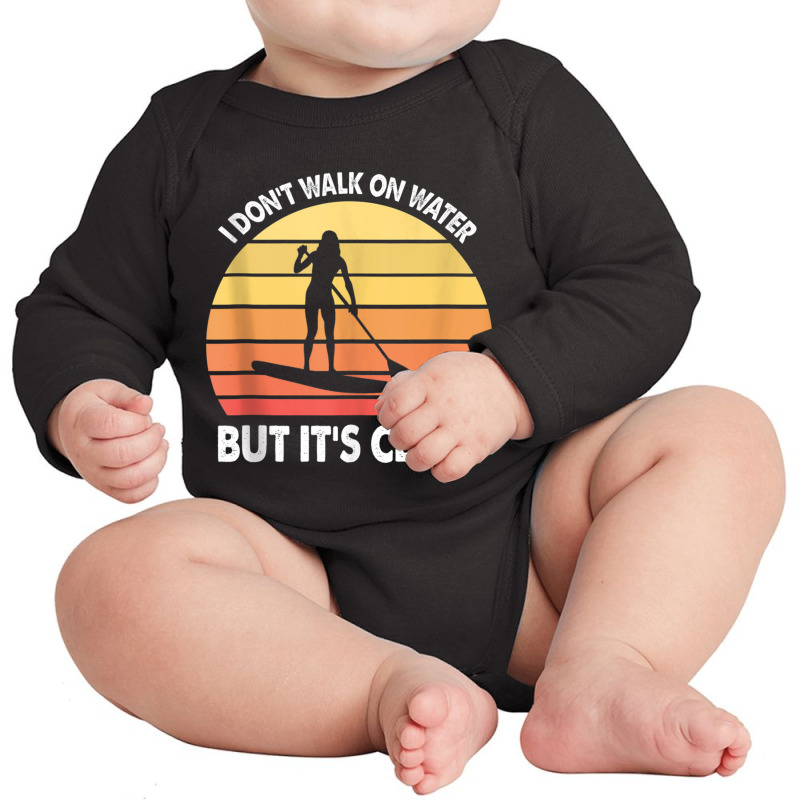 Stand Up Paddle Board Walk On Water Vintage Tank Top Long Sleeve Baby Bodysuit | Artistshot