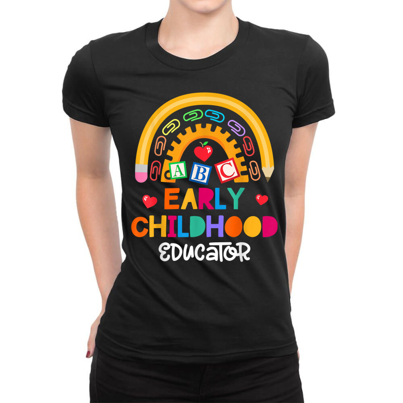 Teacher Early Childhood Educator Preschool Head Start Crew T Shirt Ladies Fitted T-Shirt by cm-arts | Artistshot