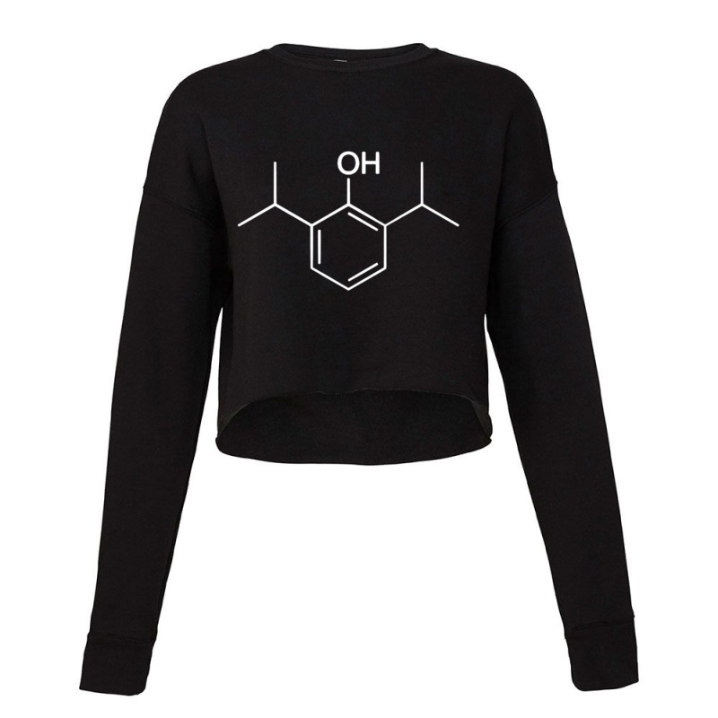 Propofol Structure Anesthesia Anaesthesia Cropped Sweater | Artistshot