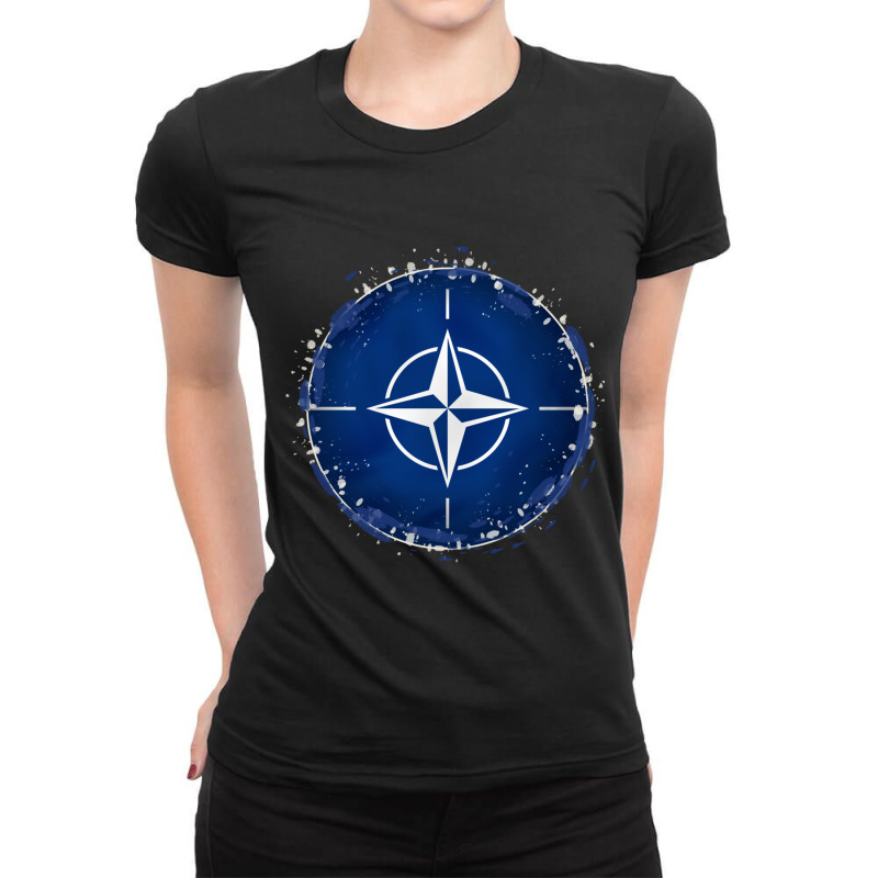 Nato Otan Flag Ladies Fitted T-Shirt by cm-arts | Artistshot