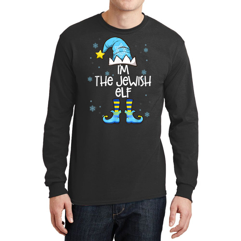 Happy Christmukkah Jewish I'm The Jewish Elf Christmas Xmas T Shirt Long Sleeve Shirts | Artistshot