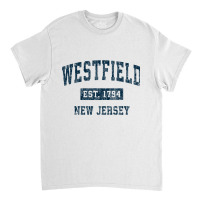 Westfield New Jersey Nj Vintage Sports Design Navy Print Pullover Hood Classic T-shirt | Artistshot