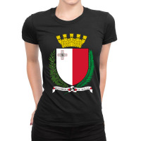 Coat Of Arms Of Malta Ladies Fitted T-shirt | Artistshot