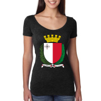 Coat Of Arms Of Malta Women's Triblend Scoop T-shirt | Artistshot