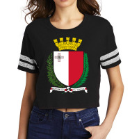 Coat Of Arms Of Malta Scorecard Crop Tee | Artistshot