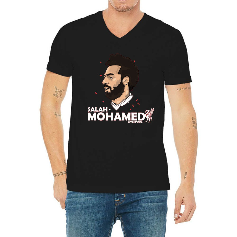 Mohammed Salah Amp Liverpool Essential V-neck Tee | Artistshot