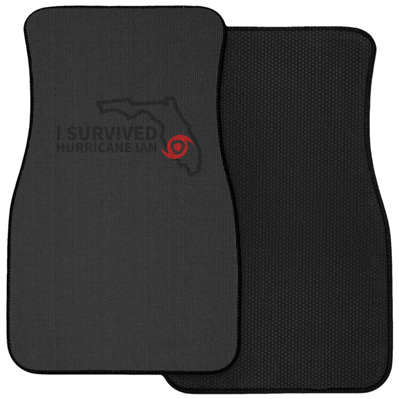 Hurricane Ian I Survived Hurricane Ian Front Car Mat by cm-arts | Artistshot