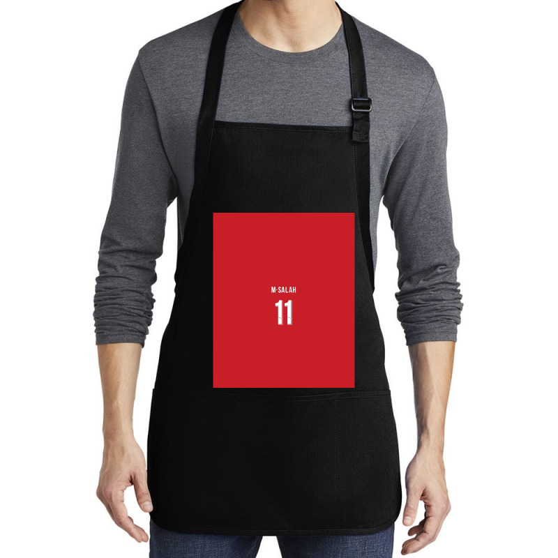 Mohammed Salah Liverpool 202122 Home Kit Graphic Medium-length Apron | Artistshot