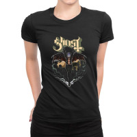 Best Metal Ghost Ladies Fitted T-shirt | Artistshot