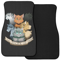 The Power Of Three Design Front Car Mat | Artistshot