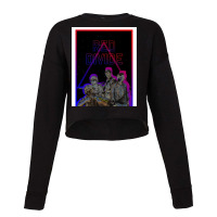 Red Divide  Retrowave Graphic Cropped Sweater | Artistshot