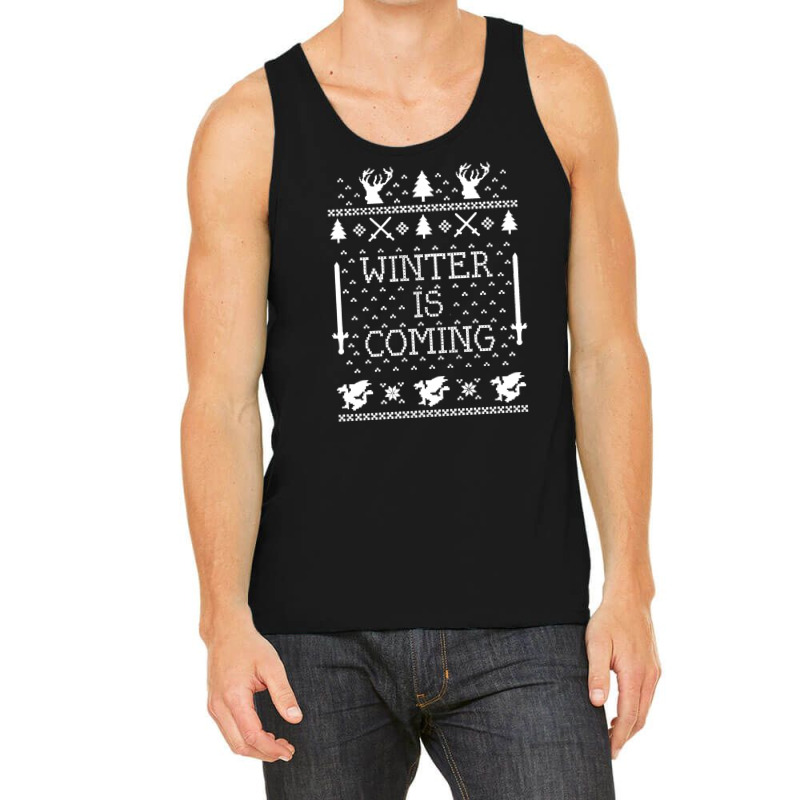 Winter Is Coming Ugly Christmas Tank Top | Artistshot