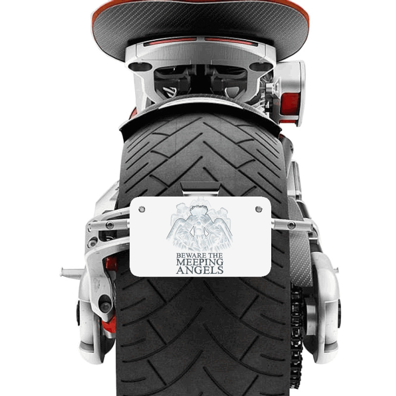 Beware Of The Meeping Angels Motorcycle License Plate By ...