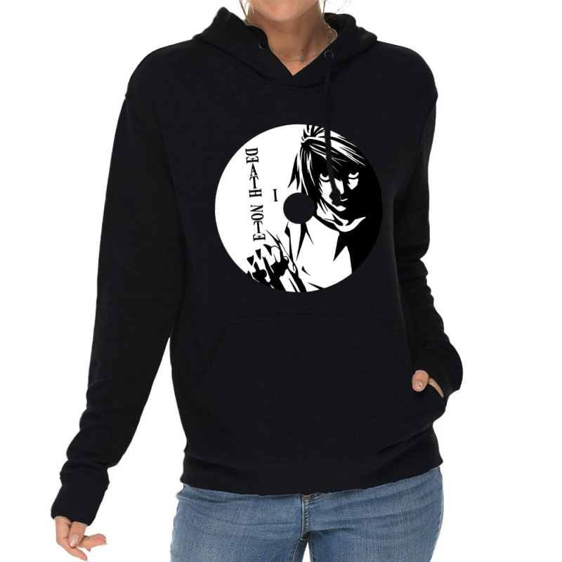 Note Lawliet Vintage Shilluet Lightweight Hoodie by MikeKCortez | Artistshot