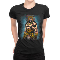 Aztec Jaguar Ancient Warrior Native Mexican Mythology Ladies Fitted T-shirt | Artistshot