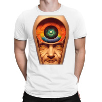 Prion Synthesis Technicolor Cell Interior Diagram Portrait T Shirt T-shirt | Artistshot