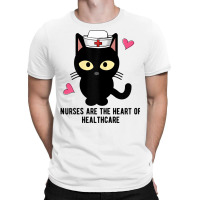 Womens The Black Cat Became A Nurse, Nurses Love The Cats T Shirt T-shirt | Artistshot