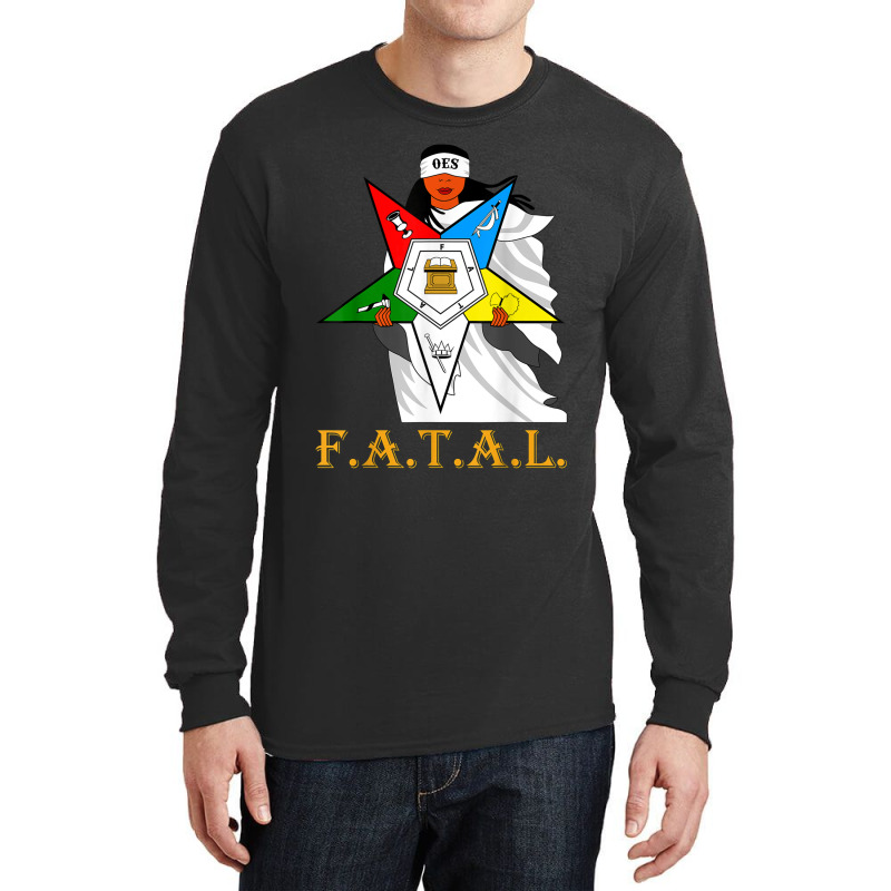 Oes Fatal Sister With Eyes Mask Eastern Star Mother S Day Long Sleeve Shirts by KaseyReyes | Artistshot