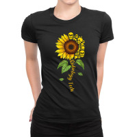 Radiology Tech  Radiographer Rad Tech Sunflower Skull Gift Ladies Fitted T-shirt | Artistshot