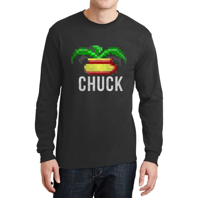 Chuck The Plant  Black Long Sleeve Shirts by cm-arts | Artistshot