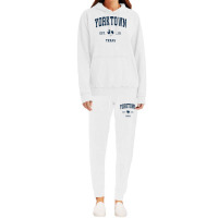 Yorktown Texas Tx Vintage Athletic Navy Sports Design T Shirt Hoodie & Jogger Set | Artistshot