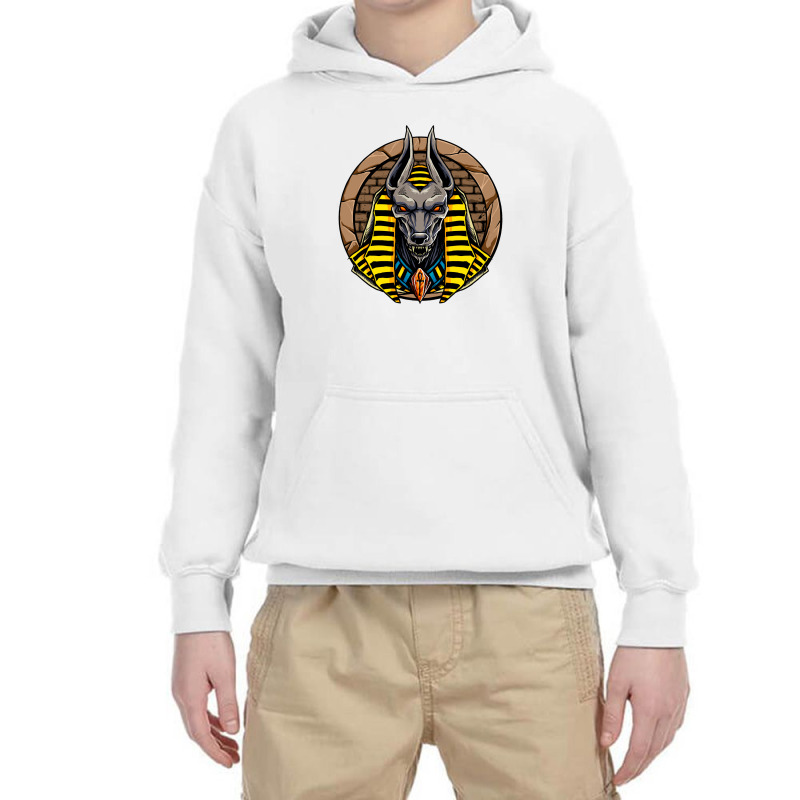 Anubis Lord Egypt Mythology Character Youth Hoodie by MikeKCortez | Artistshot