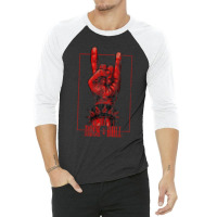 Rock ' Roll Devil's Salute Rocker Concert 3/4 Sleeve Shirt | Artistshot