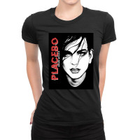 Placebobrian Molko Black And White Ladies Fitted T-shirt | Artistshot