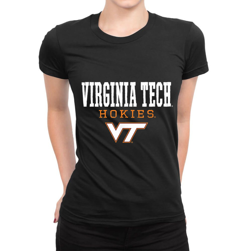 Virginia Tech Hokies Dominant Officially Licensed T Shirt Ladies Fitted T-Shirt by cm-arts | Artistshot