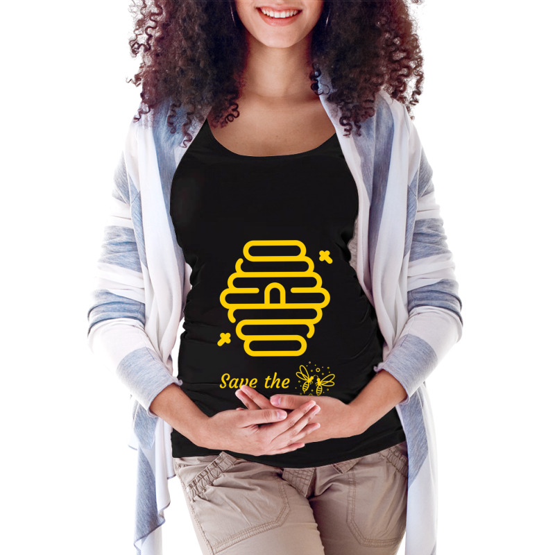 Save The Bees Maternity Scoop Neck T-shirt | Artistshot