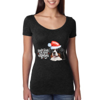 Dear Santa I Can Explain  Bernese Mt. Dog Charismas Gift 16 Women's Triblend Scoop T-shirt | Artistshot