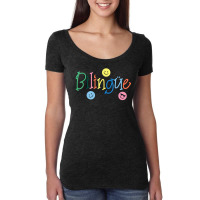 Bilingue Maestra Spanish Women's Triblend Scoop T-shirt | Artistshot