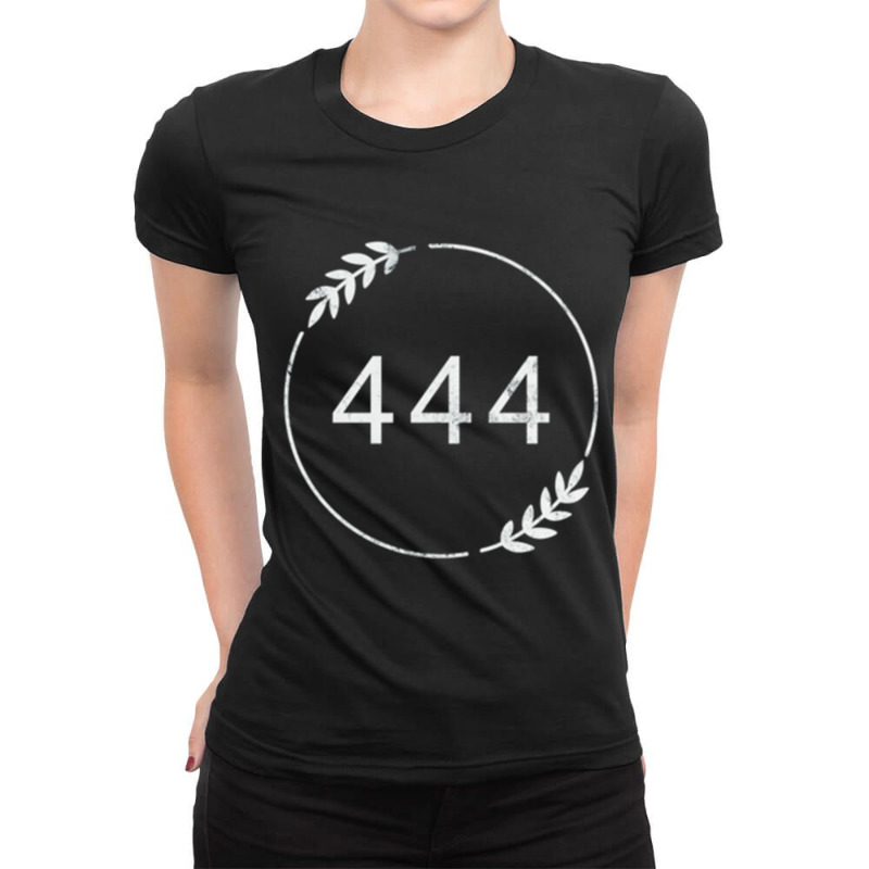 Numerology, Angel Numbers , Angel Number 444, Metaphysical, Synchronic Ladies Fitted T-Shirt by cm-arts | Artistshot