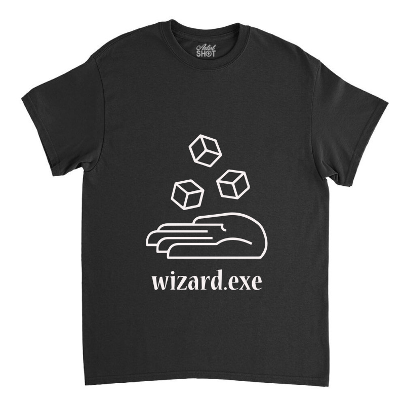 Wizard.exe   Magical Aesthetic Vaporwave Classic T-shirt | Artistshot