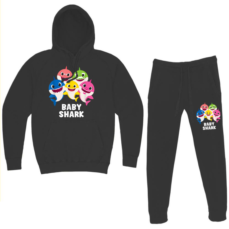 Pinkfong Baby Shark Family T Shirt With Text Hoodie & Jogger set by cm-arts | Artistshot