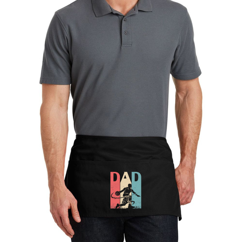 Basketball Coach Great Father Day Men Basketball Playing Daddy Papa Da Waist Apron | Artistshot