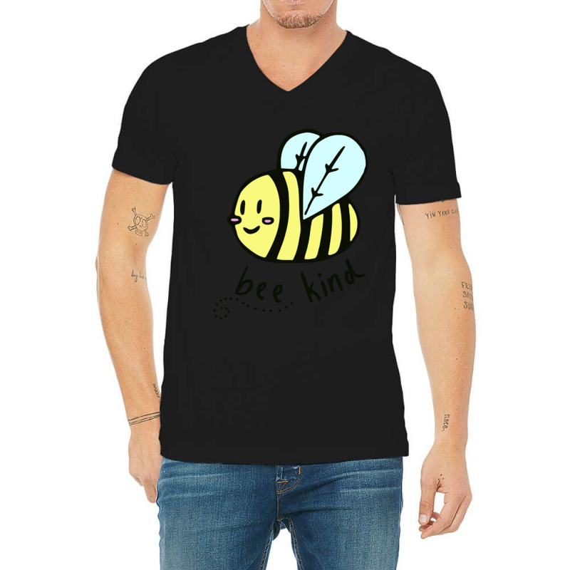 Bee Kind V-neck Tee | Artistshot