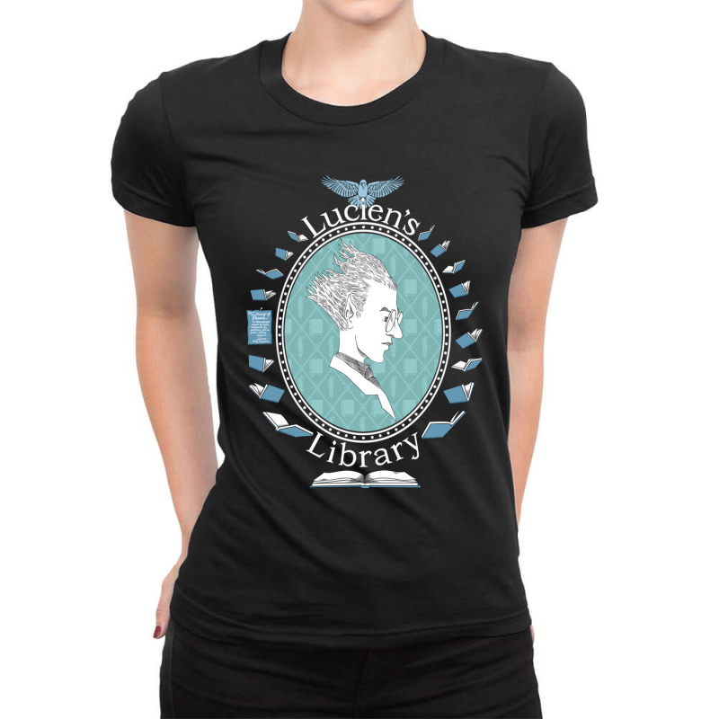 Lucien The Librarian Ladies Fitted T-Shirt by TERESALIRES | Artistshot