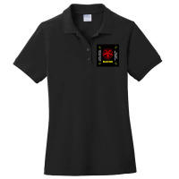 Maledictions - The Best Smokes In Hell - Quote, Warning And Sigils S,  Ladies Polo Shirt | Artistshot