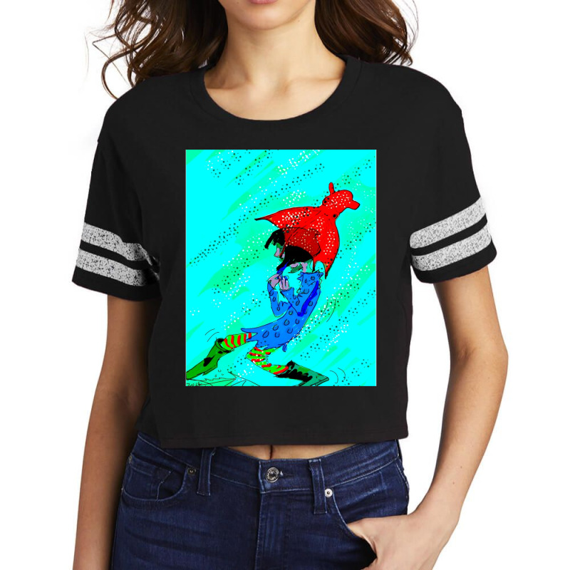 All You Need Is A Vampire Squid Bumbershoot Graphic Scorecard Crop Tee by cm-arts | Artistshot