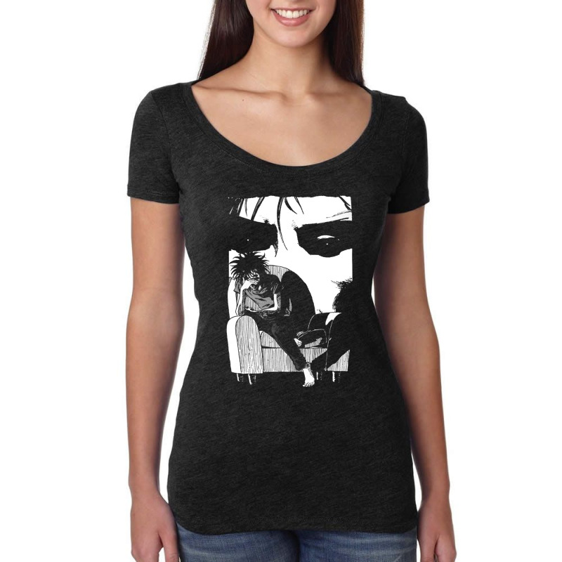 Sitting Dream (white) Women's Triblend Scoop T-shirt by TERESALIRES | Artistshot